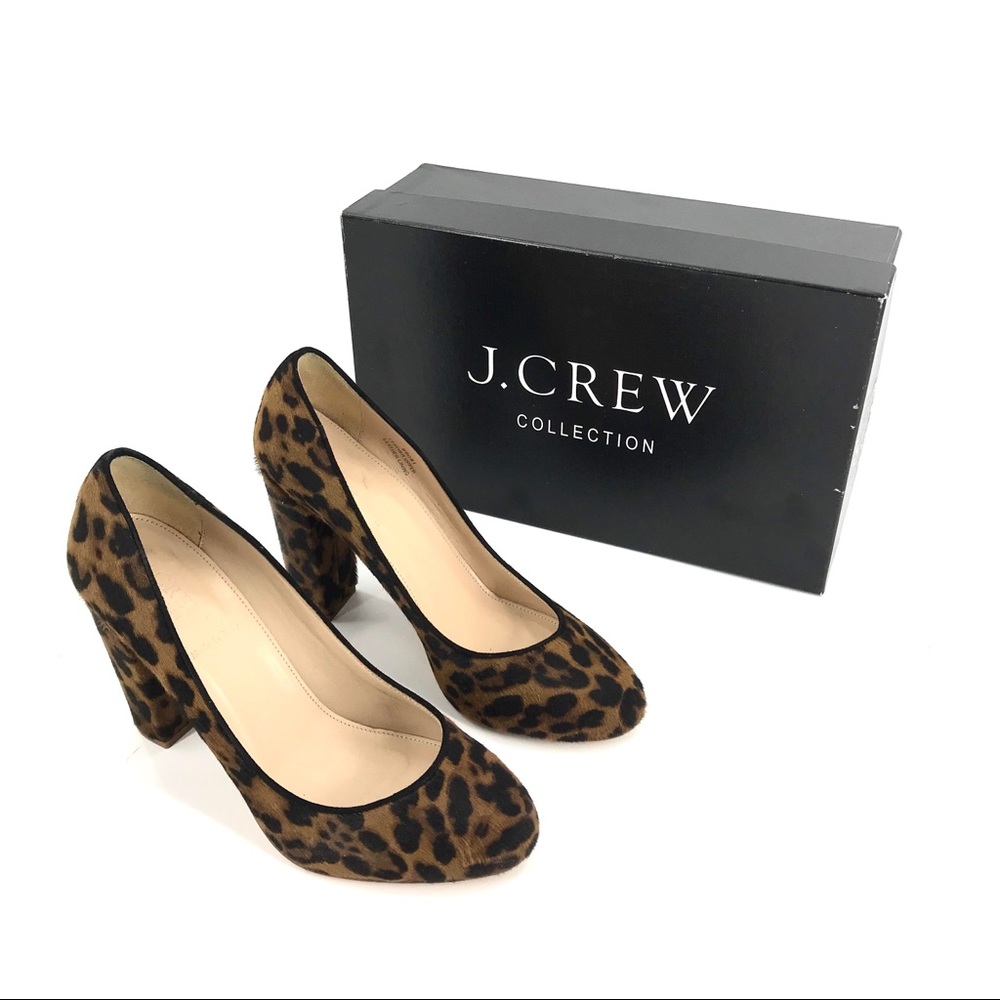 J Crew Collection Chocolate Leopard Etta Pumps